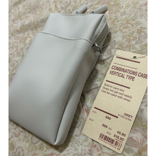 Muji 無印良品 自由組合收納包 長方形.小.縱型/灰色