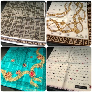 Y0826 精選名牌 日本手帕 BURBERRY CELINE YSL DIOR FINDI CK 手帕 方巾 絲巾