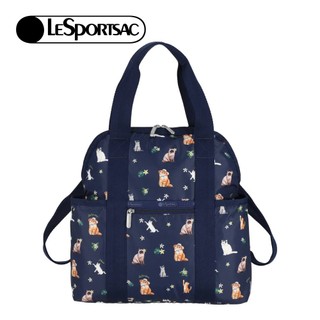 Lesportsac Double Trouble Backpack 手提兩用後背包 媽媽包 女包(熱帶度假貓咪)