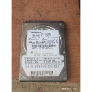 賣故障東芝05黃色警告160GB 5400轉SATA2 8MB 筆記型電腦硬碟(2.5 吋) 型號(MK1655GSX)