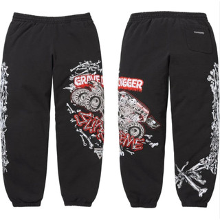 【紐約范特西】預購 SUPREME Monster Jam Grave Digger Bones Sweatpant