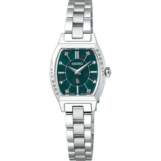 SEIKO 精工 LUKIA 節慶限量 靜謐冬日森林酒桶型鑽石珍珠貝女錶-21mmSSWA017J/4N30-01D0G