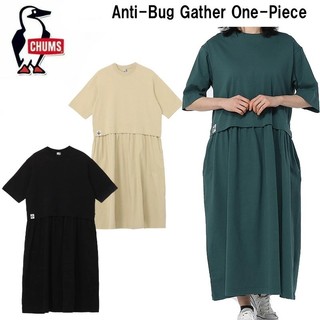 CHUMS 女 Anti-Bug Gather One-Piece 防蟲 短袖洋裝 3色-CH181372