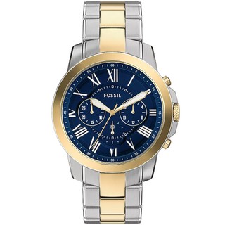 FOSSIL Grant 經典羅馬三眼計時手錶-44mm FS6132 開學季禮物