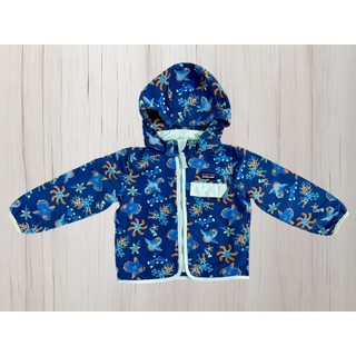 [二手近新] Patagonia 幼兒輕量防潑水連帽夾克外套 海洋動物 尺寸2T