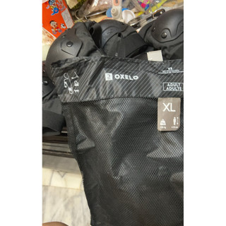 成人直排輪護具三件組 Fit500－黑色 迪卡儂 Decathlon Oxelo（二手商品）1