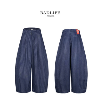 BADLIFE - PUSH PUSH｜【現貨】STRIPED PANTS 條紋直筒長褲 寬鬆男女同款