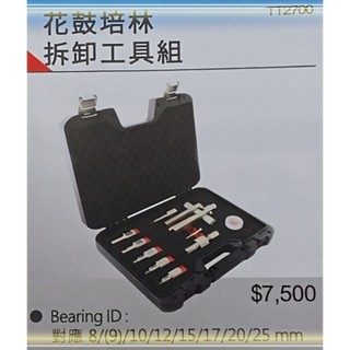 Tripeak EMA-TT-W002 花鼓培林拉拔提取套件組 花鼓培林拆卸工具組