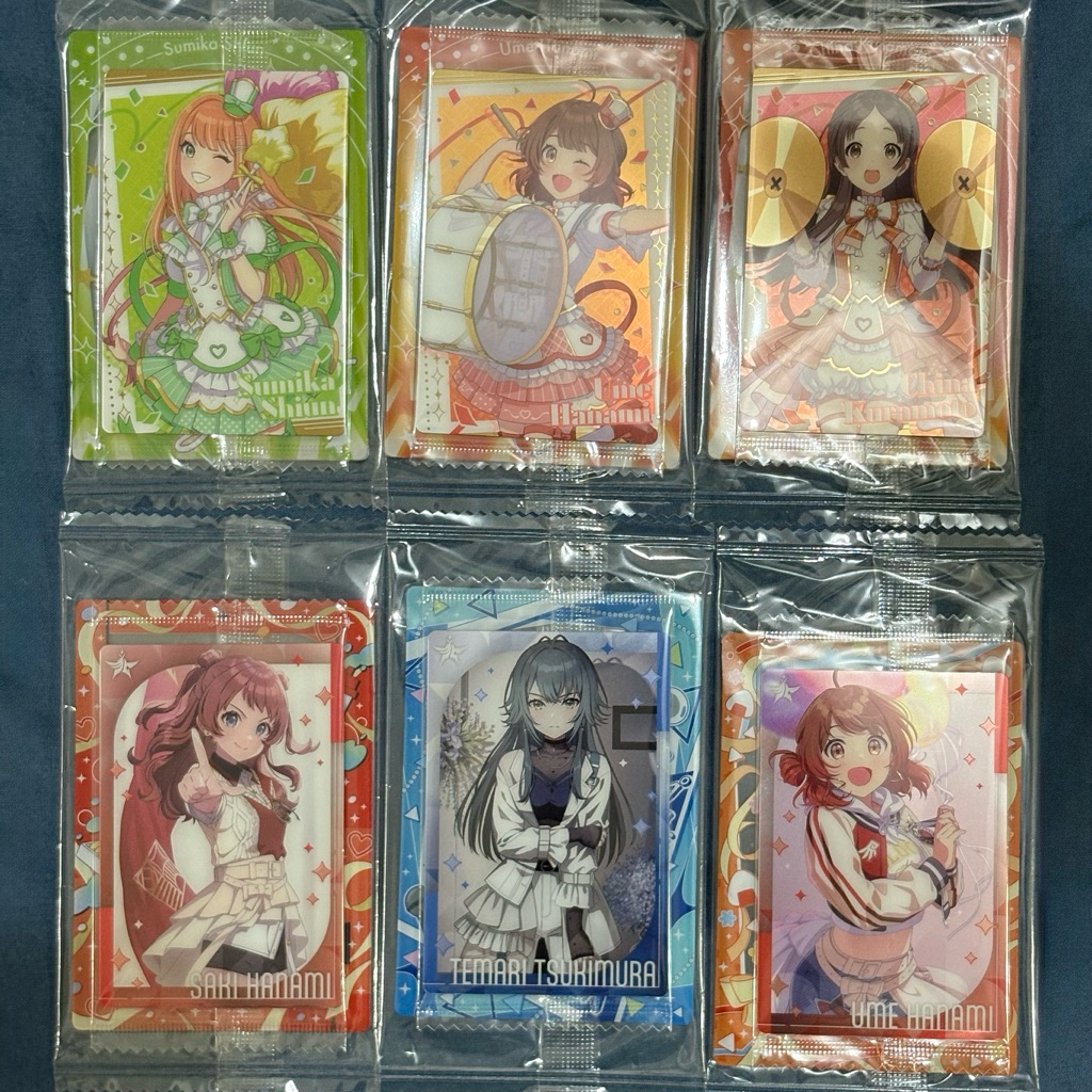 學園偶像大師 学マス 餅卡+卡套組 遊行ver. SR卡（花海咲季/月村手毬/紫雲清夏/花海佑芽/倉本千奈)