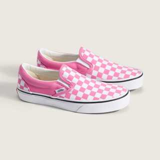 JUMBLE｜韓國代購 Vans Slip On Checkerboard 粉 棋盤格 懶人鞋 帆布鞋