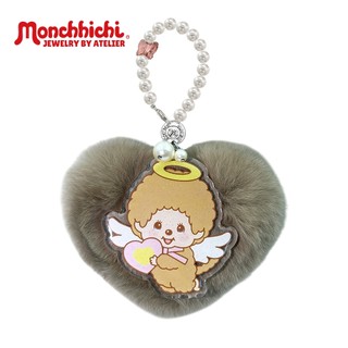 Monchhichi 蒙奇奇 小天使 愛心 毛球 吊飾掛件(愛心吊飾 鑰匙圈吊飾 手機吊飾 包包掛件 萌趣趣 夢奇奇)