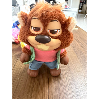 SY0159｜《動物方城市》海狸建築師 Mr. Beaver 絨毛玩偶吊飾