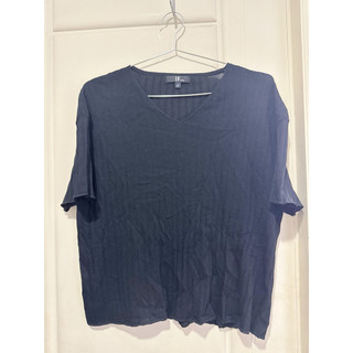專櫃品牌IF PARIS 伊芙 上衣 黑色 T恤 服飾 衣服 穿搭 搭配