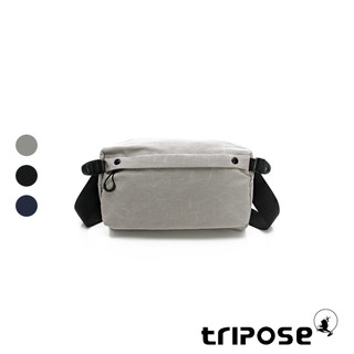 tripose EASEPASSE油蠟尼龍中性百搭防潑水貼身斜背包-小