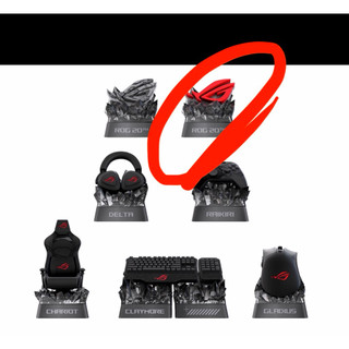 ROG 20週年 鍵帽 盲盒 已拆LOGO確定款