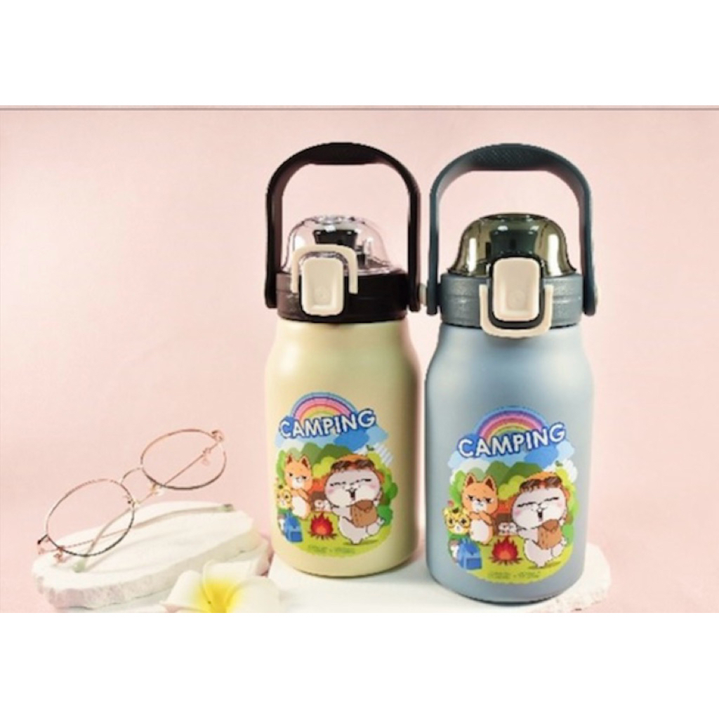 好想兔文雄眼鏡聯名款保溫保冷水壺1000ml