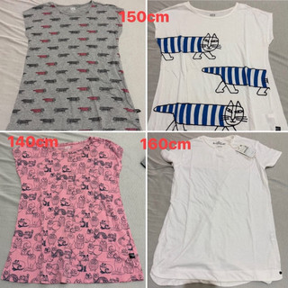 (二手)Uniqlo 聯名款條紋貓大童裝/全新ZaraT