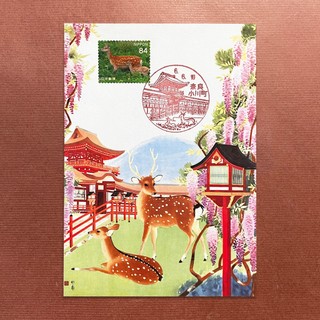 日本原圖卡🇯🇵 奈良鹿 風景印 原圖卡 極限片