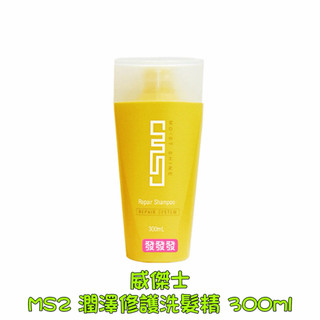 WAJASS 威傑士 MS2 潤澤修護洗髮精 乾燥髮質 受損髮質 分叉髮質 染燙髮質適用 (公司貨) 300ml