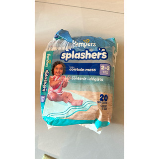Pampers 幫寶適 Splashers 嬰幼兒游泳尿布 2-3號 6-11kg 拋棄式游泳褲 開封品 二手