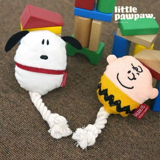 【PEANUTS正版】史努比狗狗玩具｜啾啾發聲玩具 繩結耐咬玩具 史努比 查理布朗 寵物玩具