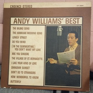 Andy Williams – Andy Williams' Best 1962年 MONO 美版