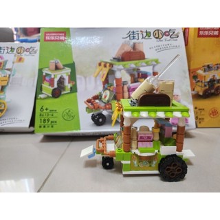二手積木 樂樂兄弟「街邊小喫」8613-4 果汁車 189PCS