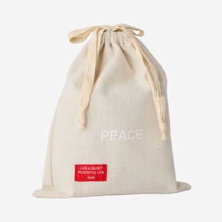 Jeidi 接地 PEACE亞麻禮物袋 品牌束口袋