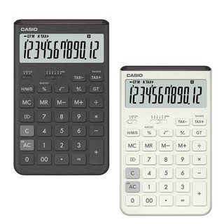 【CASIO】12位元Comfy簡約設計/大按鍵好操作/演算快速/桌上型計算機-共2色(灰黑色/白) JT-200T