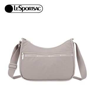 Lesportsac Classic Hobo 經典斜背包 側背包 旅用通勤包 女包(簡約灰) 情人節禮物