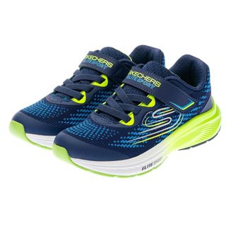 SKECHERS ELITE SPORT STRIDE 男 童鞋 橡膠底 魔鬼氈 藍綠-403952LNVLM