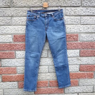 Levis 511 二手牛仔褲-正品 窄管 彈性 修身-(levis 04511-3415)-W32 L30