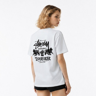 Stussy FW24 TOUGH GEAR INTERNATIONAL TEE 經典Logo印花 寬鬆短T 圓領短T