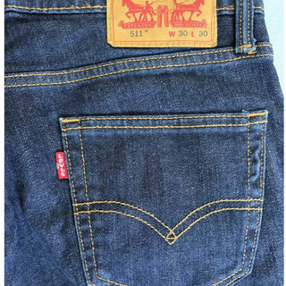 近全新正品Levis 511(W30)深藍直筒彈性牛仔褲
