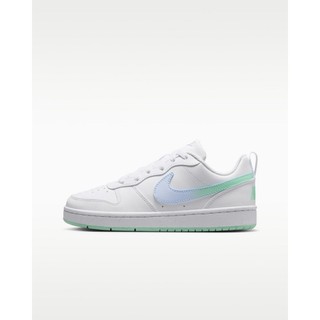【NIKE 耐吉】休閒鞋 女鞋 大童 運動鞋 COURT BOROUGH LOW FADE GS白灰綠IQ6529100