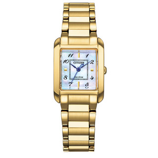CITIZEN 星辰 L系列 時尚光動能大三針珍珠貝女錶 EW5602-81D/21.5 x 28.4mm