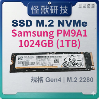 三星 固態硬碟 M.2 NVMe SSD Samsung PM9A1 1TB 健康度95%【M.2 2280】#164