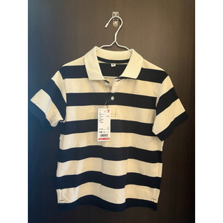 童裝 Uniqlo 黑條紋POLO衫 120公分