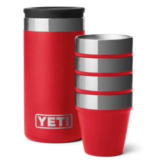 【YETI】SHOT杯組 (四入) -不鏽鋼/救援紅