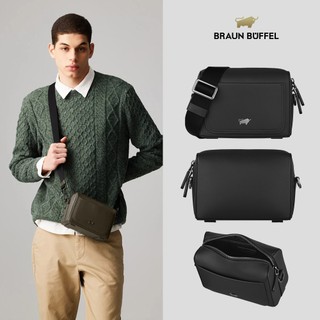 【BRAUN BUFFEL】斯杜迪歐 斜背包-黑色(德國小金牛台灣總代理)/BF566-60-BK