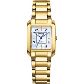 CITIZEN 星辰L系列 光動能大三針珍珠貝女錶 EW5602-81D 情人節禮物