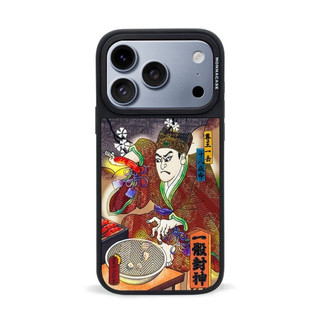 【IC鏡面磁吸】一骰封神 聯名合作 廣澤尊王 日式 浮世繪 立體浮雕 i18pro 18promax 17系列 Plus