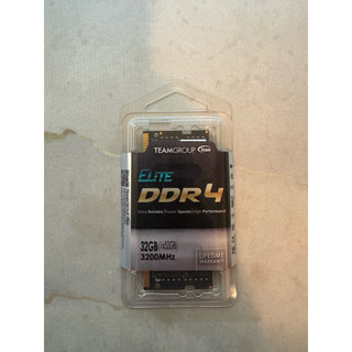 全新未拆 TEAM 十銓 ELITE DDR4 3200 32GB CL22 SODIMM RAM 筆記型記憶體