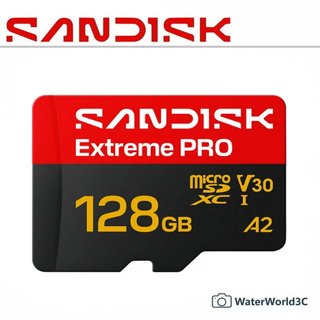 【水世界3C】SanDisk Extreme PRO Micro SDXC 128G【讀250/寫120】V30