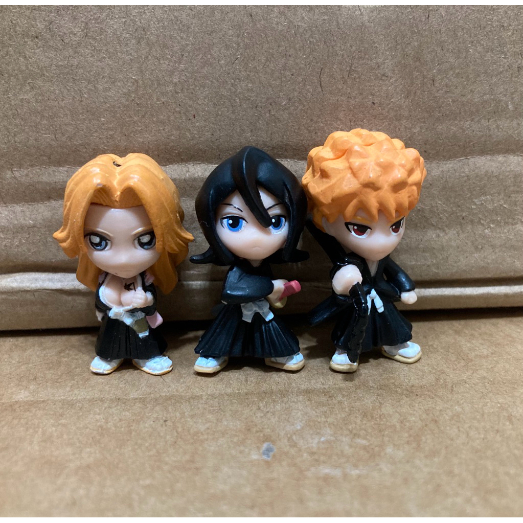 正版 死神BLEACH 公仔 老物 絕版 黑崎一護 露琪亞 松本亂菊 卍解 盒玩 扭蛋 斬月 可愛版 Q版 吊飾 鑰匙圈