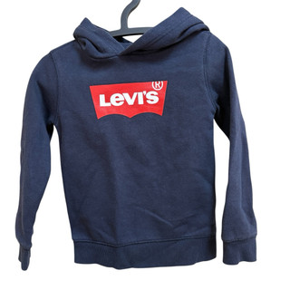 二手 Levi’s 連帽 長袖 帽T 深藍色 4T