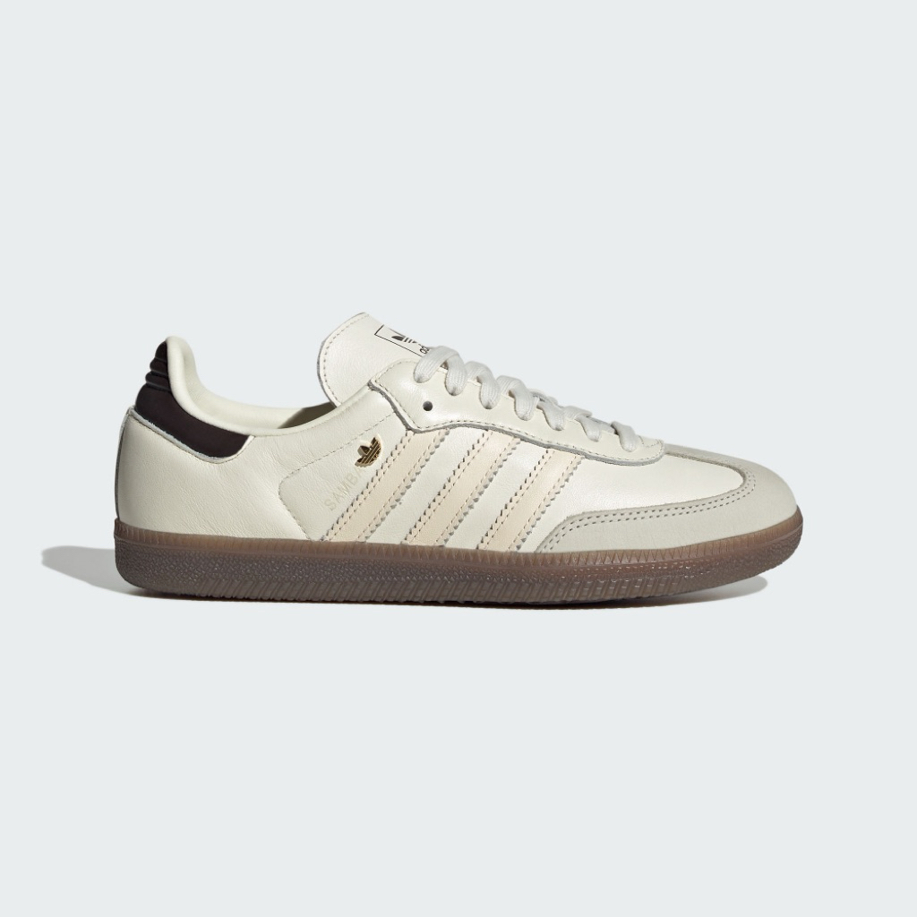 Adidas originals SAMBA OG 米白 粉 金標logo 休閒鞋 德訓鞋 IH6628
