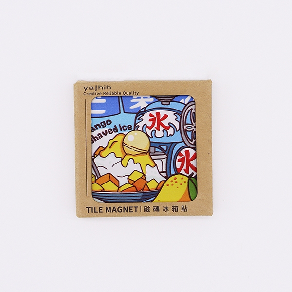 霧面磁磚冰箱貼Matte Tiles Magnet 台灣文化 美食款 芒果冰 夏天 刨冰 送禮