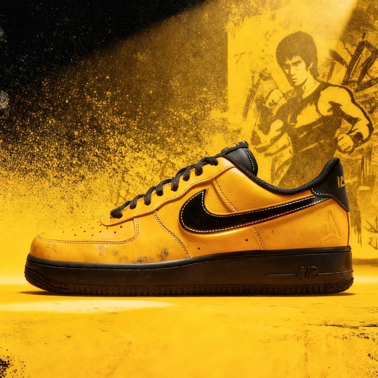 🎯輕氧 Nike Air Force 1 Low '07 “Sundial” 板鞋 運動鞋 舒適百搭 男女同款 黃黑色