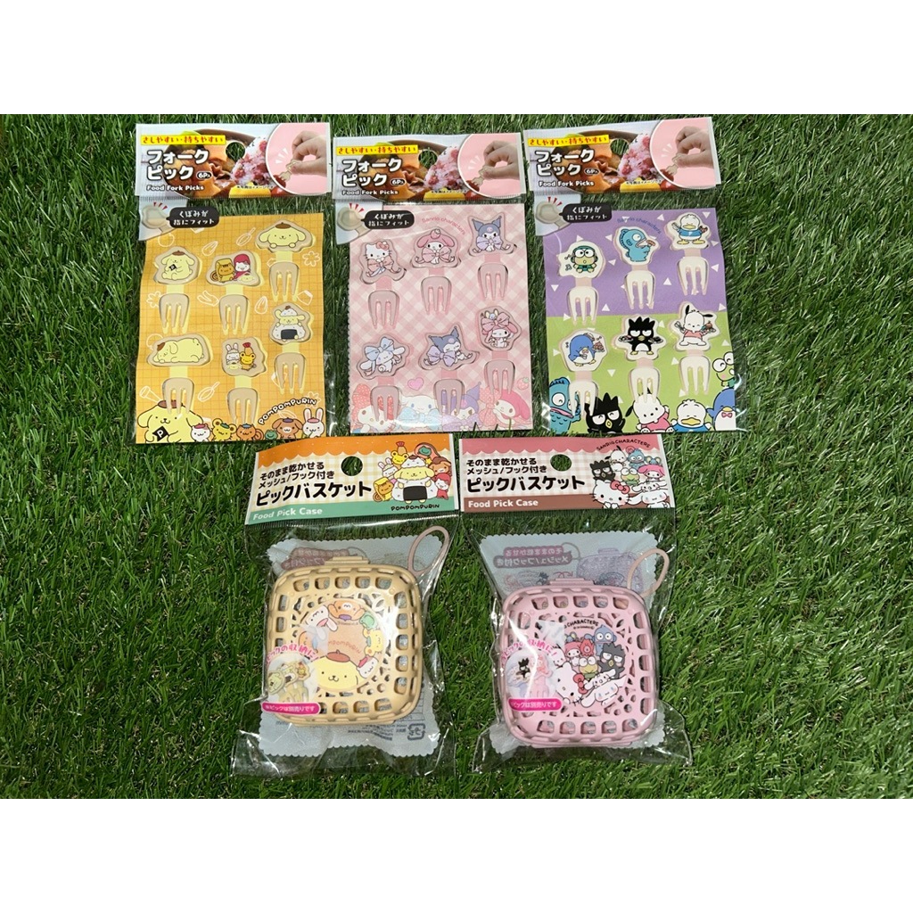 三麗鷗-角色食物便當叉&收納盒 造型叉子&水果叉子&點心叉&小物收納&叉子收納盒&餐具盒